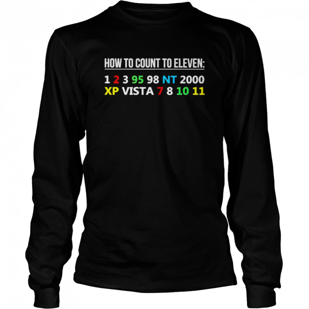How to count to eleven shirt Long Sleeved T-shirt