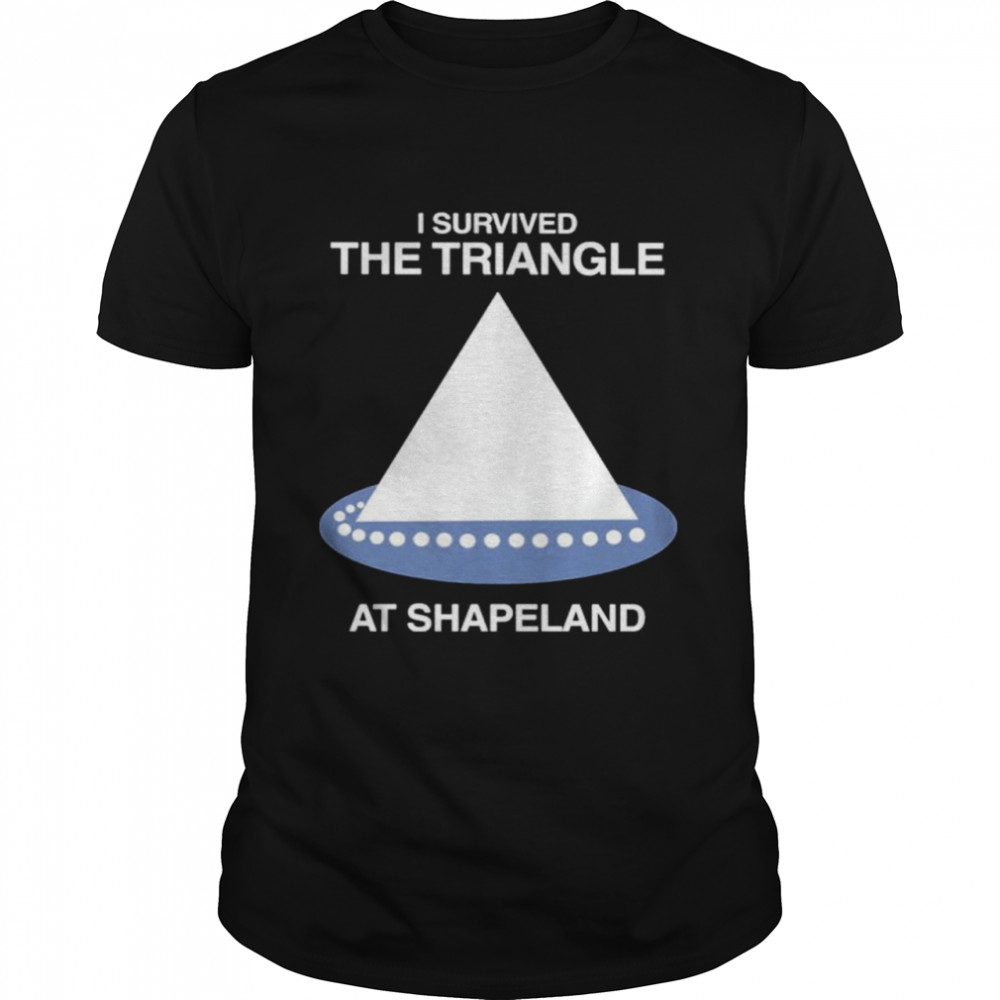 I survived the triangle at shapeland shirt Classic Men's T-shirt