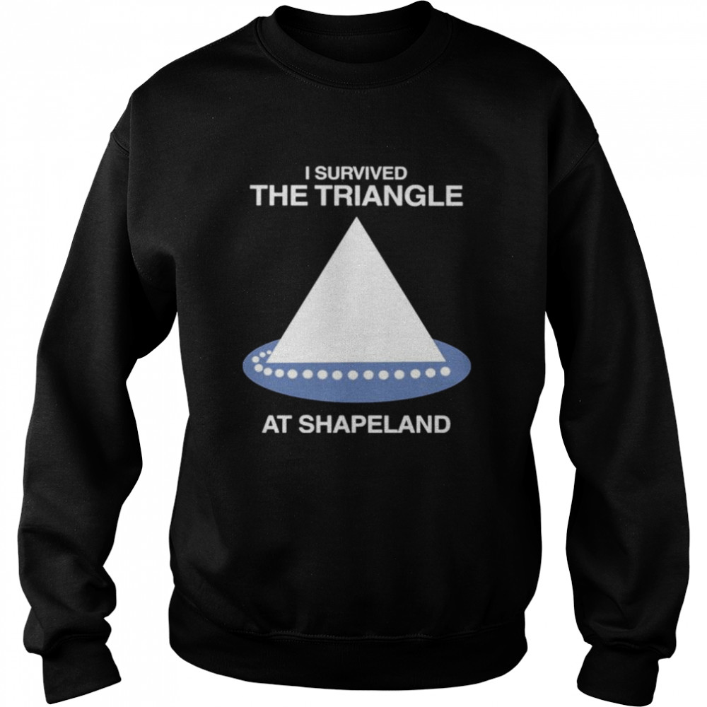 I survived the triangle at shapeland shirt Unisex Sweatshirt