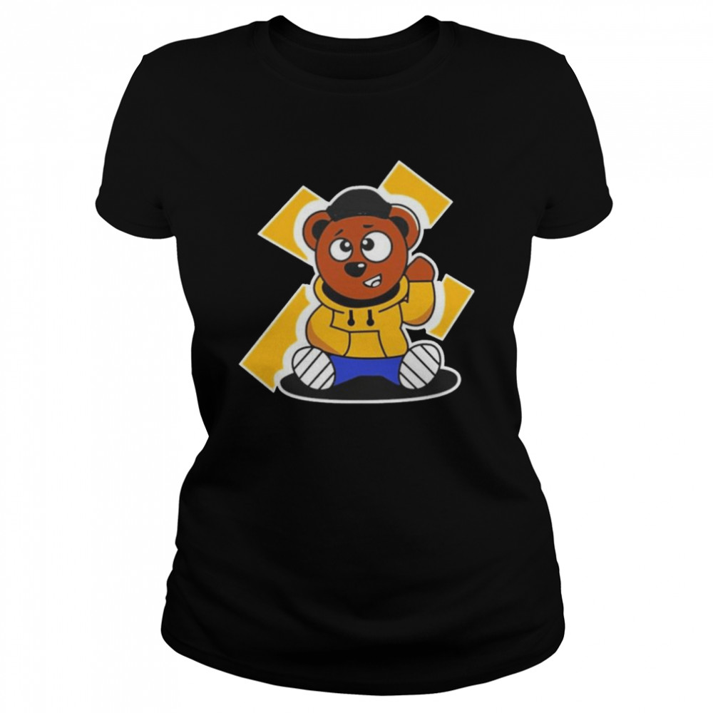 Milwaukee Bucks Jrue Holiday MotorolaUS Cross Eye Bear shirt Classic Women's T-shirt