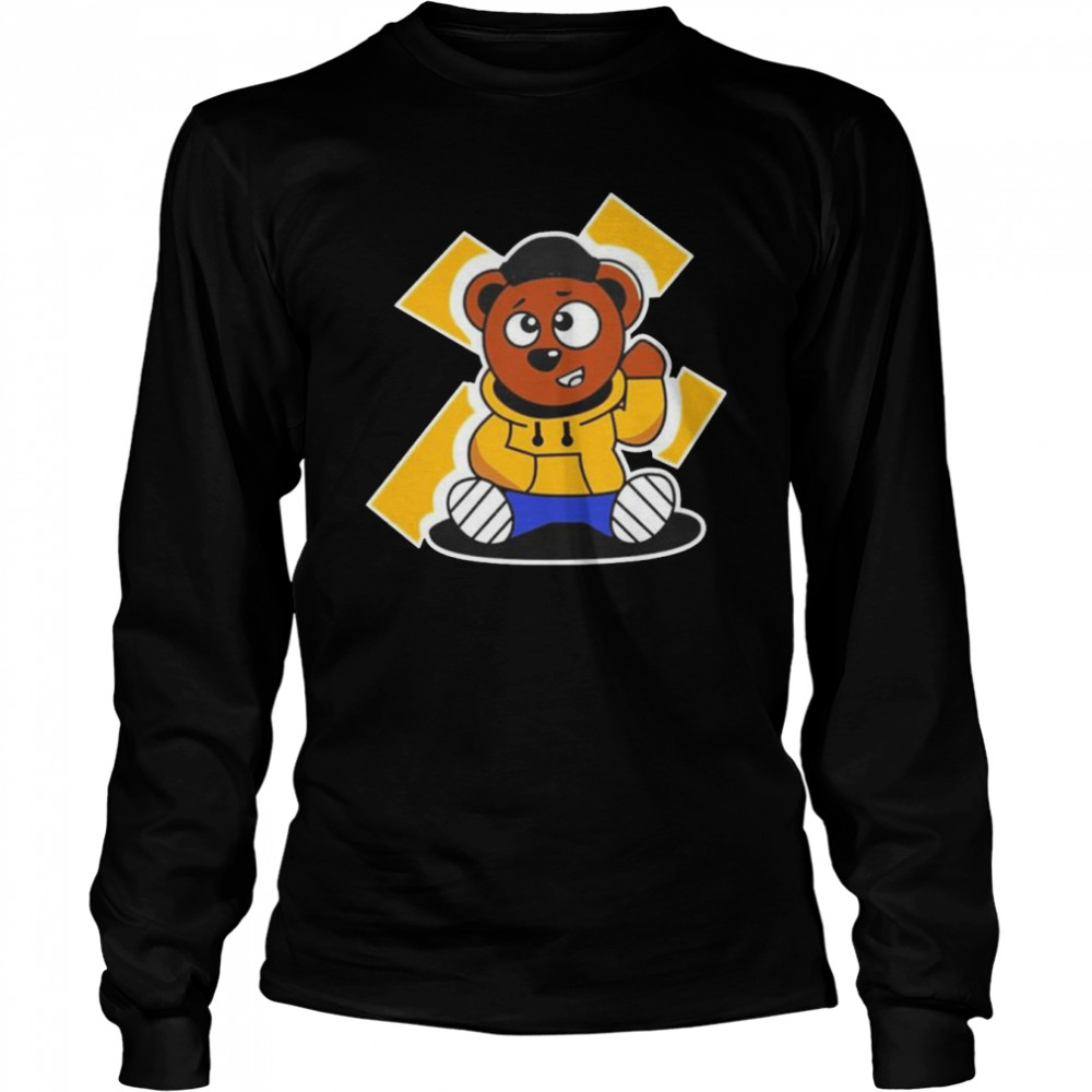 Milwaukee Bucks Jrue Holiday MotorolaUS Cross Eye Bear shirt Long Sleeved T-shirt