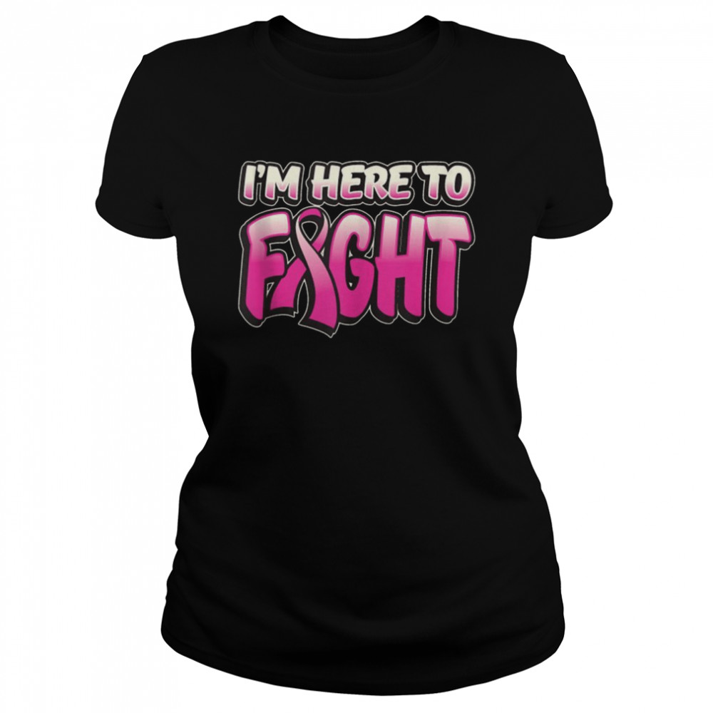 Pink Ribbon Breast Cancer Fighters Survivors Awareness   Classic Women's T-shirt