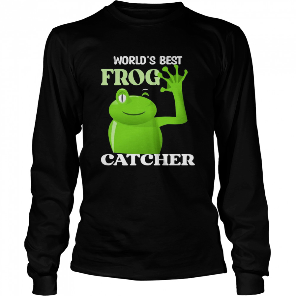 Retro frog catcher  Long Sleeved T-shirt
