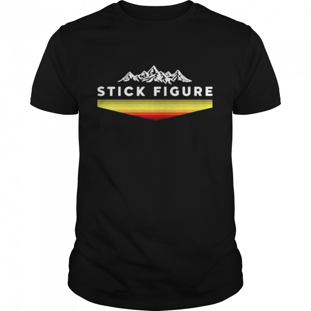 Stick Figure Mountain Raglan shirt Classic Men's T-shirt