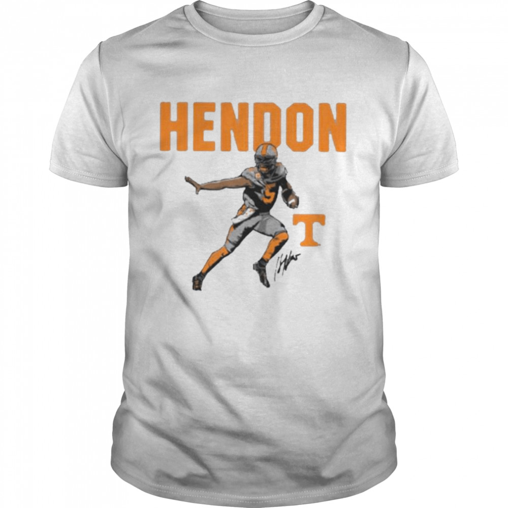 Hendon Hooker Tennessee Volunteers signature pose shirt
