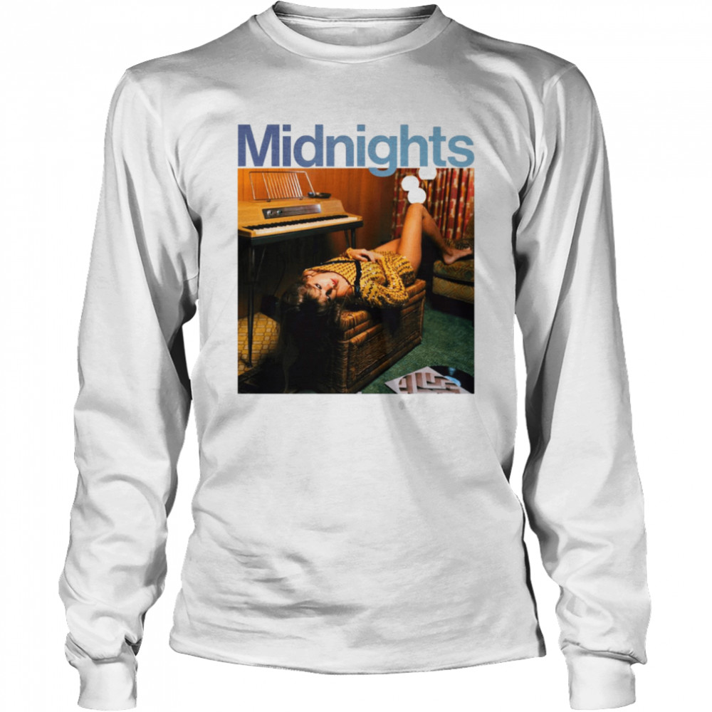 Midnights Album Cover Ts Taylor Swft Ver 1 Shirt Long Sleeved T-Shirt