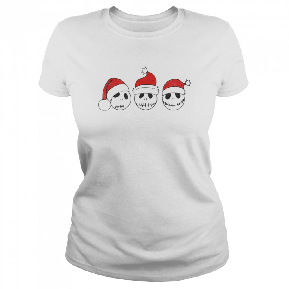 Santa Jack Skellington Emotion Merry Christmas Shirt Classic Women'S T-Shirt