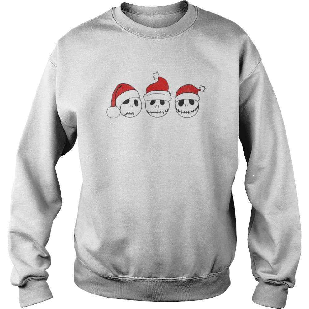 Santa Jack Skellington Emotion Merry Christmas Shirt Unisex Sweatshirt