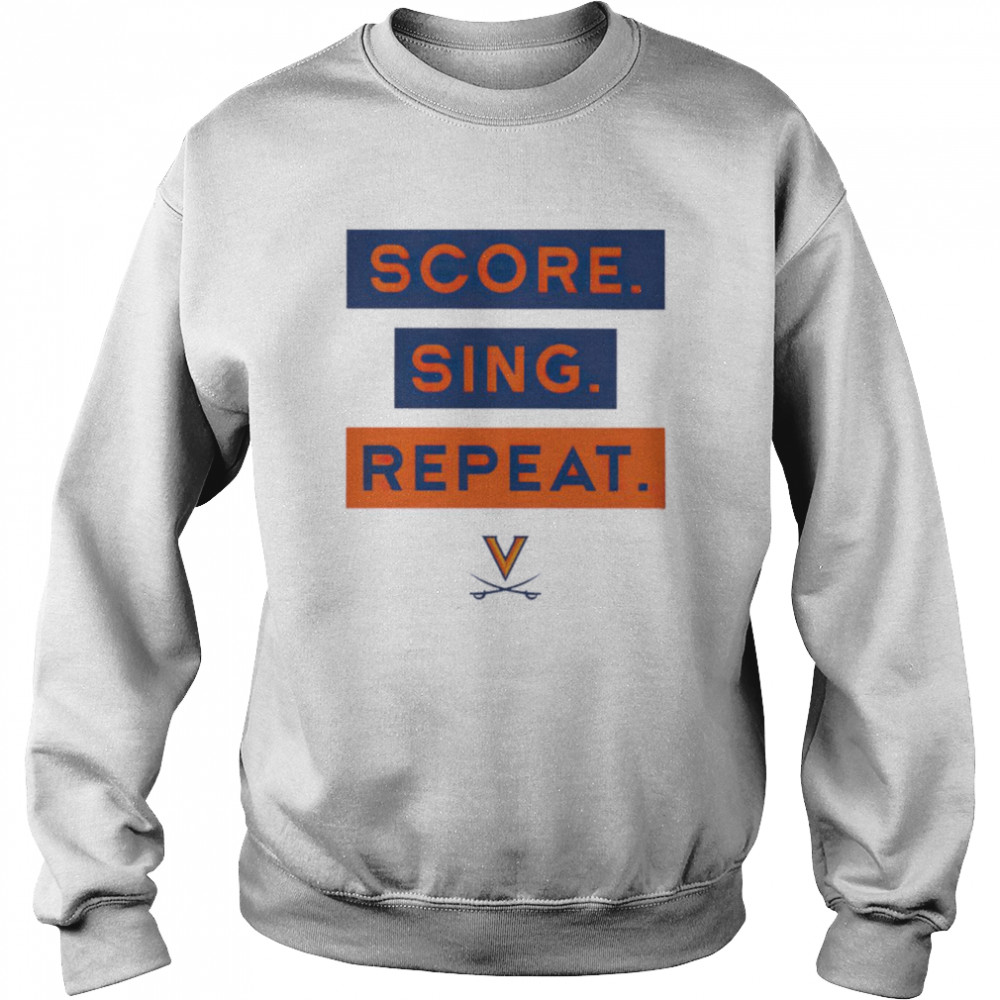 Virginia Cavaliers Sing Score Repeat shirt Unisex Sweatshirt